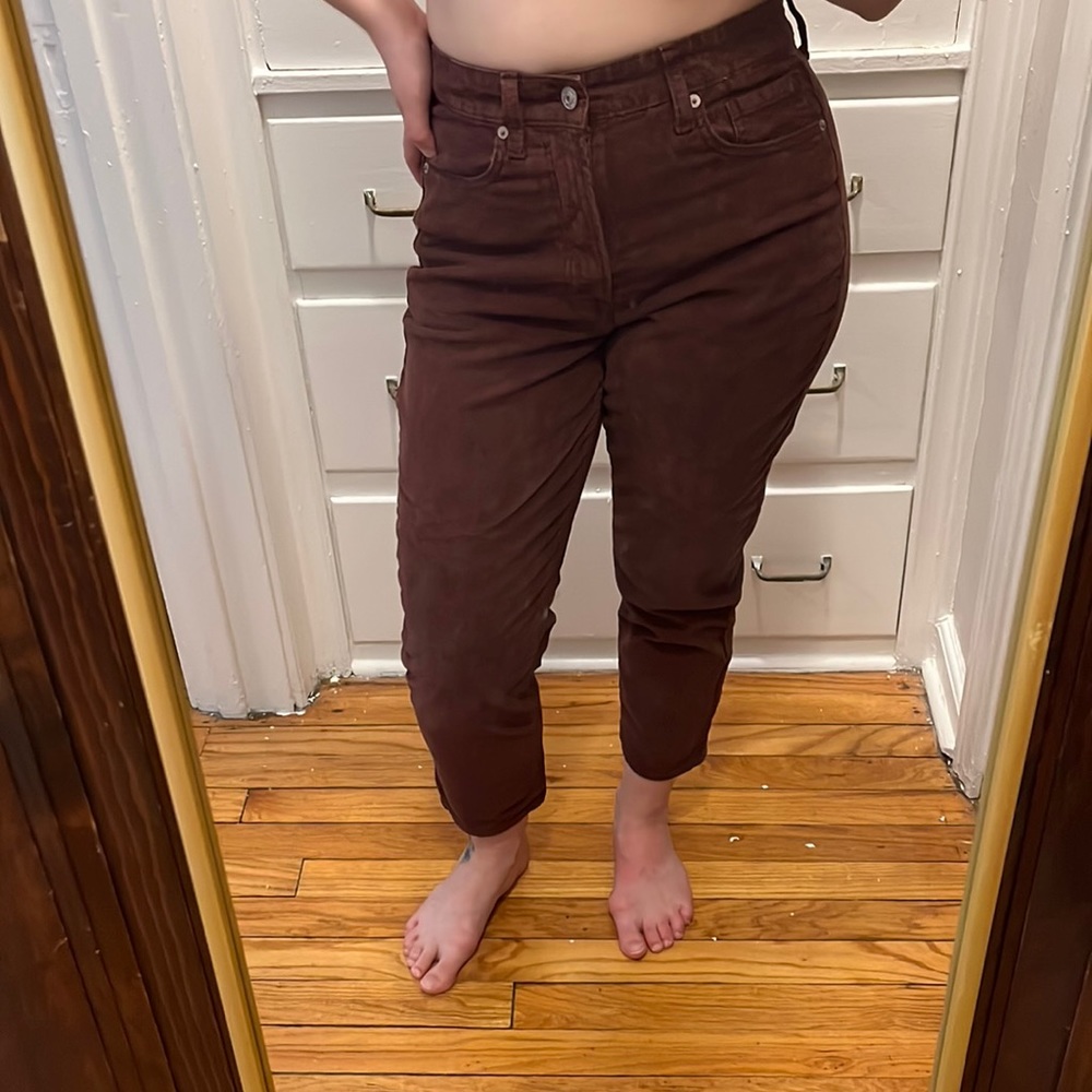 Corduroy mom jeans